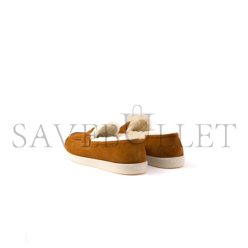 PRADA SUEDE AND WOOL LOAFERS 1D222N PRADA SUEDE AND WOOL LOAFERS 1D222N